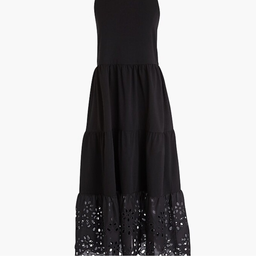 J. Crew Black mixed media Dress - Picture 3 of 4